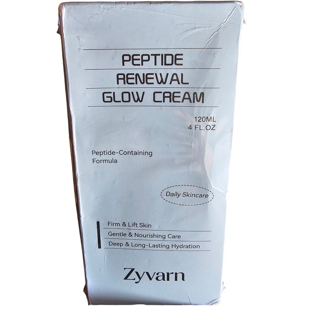 Zyvarn Peptide Renewal Glow Cream 120ml 4 fl oz Firming Hydrating Skincare